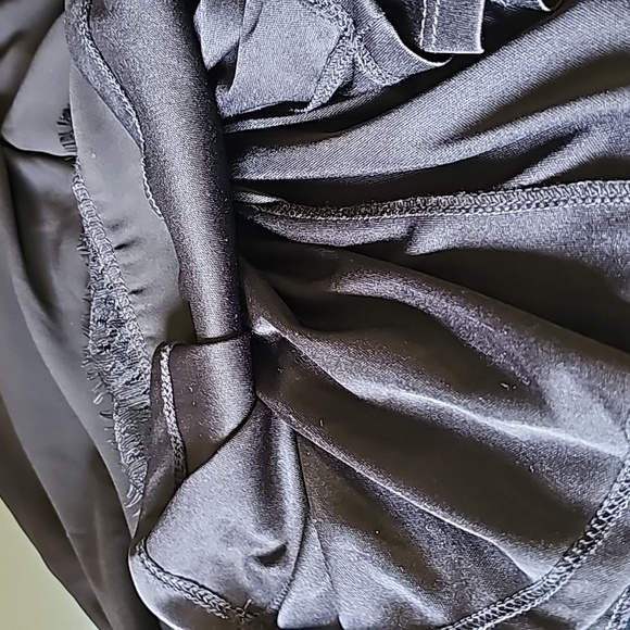 Lu Lus black haulter mini dress large. Lace on bottom trim. Witchy goth Romantic - Picture 7 of 9